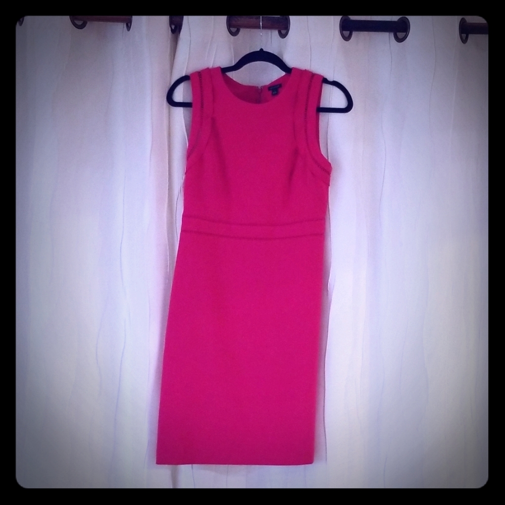 ANN TAYLOR SHEATH PINK DRESS